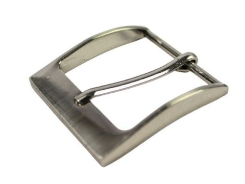 Klamra Do Paska Męskiego Skórzanego 40 mm Srebrna