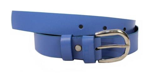 Pasek Damski COMPLEX 30 mm Gładki JASNY NIEBIESKI Szerokość Standardowa