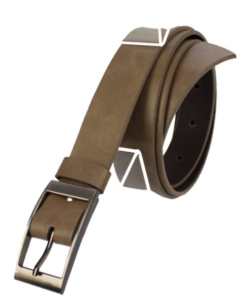 Pasek Damski Skórzany Gładki COMPLEX (PL) 30 mm CAPPUCINO Szerokość Standardowa