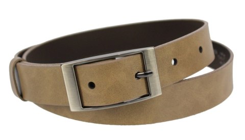 Pasek Damski Skórzany Gładki COMPLEX (PL) 30 mm CAPPUCINO Szerokość Standardowa