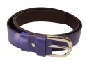 Pasek Damski Skórzany Gładki COMPLEX (PL) 30 mm FIOLETOWY