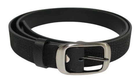 Pasek Damski Skórzany PAS-MAX (PL) "KORNIK" CZARNY Skóra Licowa EXTRA 30 mm