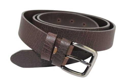 Pasek Męski Skórzany PAS-MAX (PL) "KORNIK" CZEKOLADOWY Skóra Licowa EXTRA 30 mm