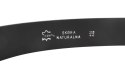 Pasek Męski Skórzany Polska Galanteria (PL) Skóra Licowa EXTRA 40 mm CZARNY Gładki Klamra Tradycyjna (Z ROLKĄ)