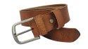 Pasek Męski Skórzany Rovicky (PL) 3422 Skóra Licowa EXTRA 40 mm BRĄZOWY TEKSTURA
