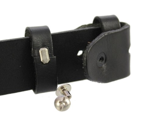 Pasek Skórzany Bez Klamry COMPLEX (PL) Skóra Naturalna GŁADKI 30 mm CZARNY