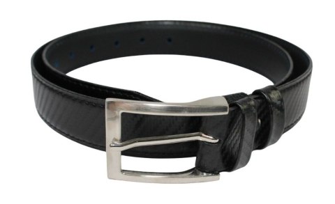 Pasek Skórzany GRETOS (PL) Skóra Licowa EXTRA 35 mm ,,Wzór CARBONOWY ,, CZARNY Gładki Klamra Tradycyjna