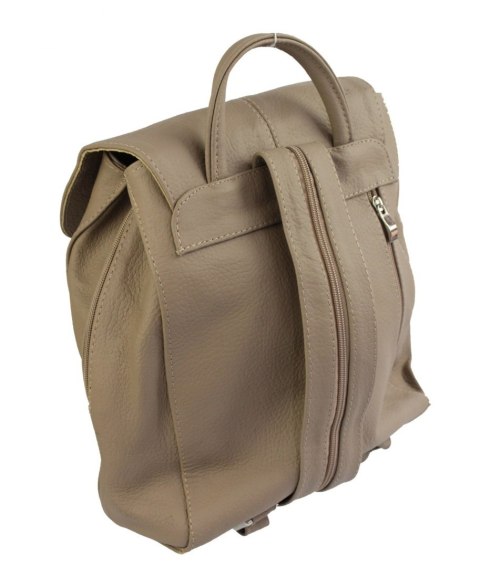 Plecak Skórzany MAGRE (PL) NATALIA Skóra Naturalna Licowa BEŻOWA