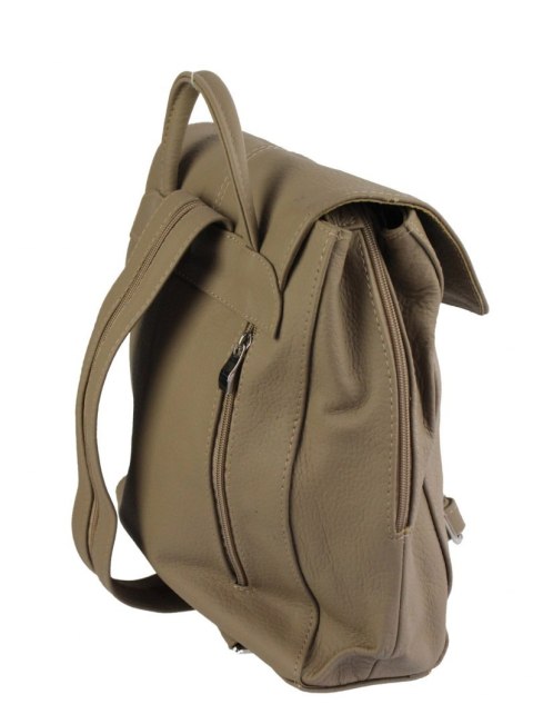 Plecak Skórzany MAGRE (PL) NATALIA Skóra Naturalna Licowa BEŻOWA