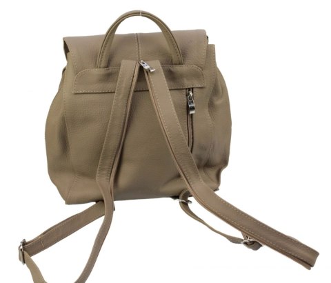 Plecak Skórzany MAGRE (PL) NATALIA Skóra Naturalna Licowa BEŻOWA