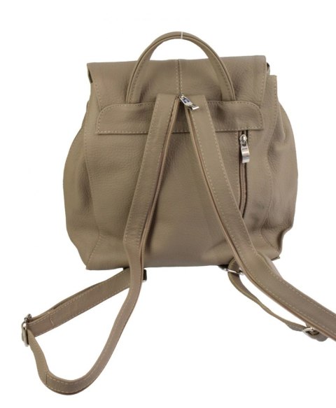 Plecak Skórzany MAGRE (PL) NATALIA Skóra Naturalna Licowa BEŻOWA