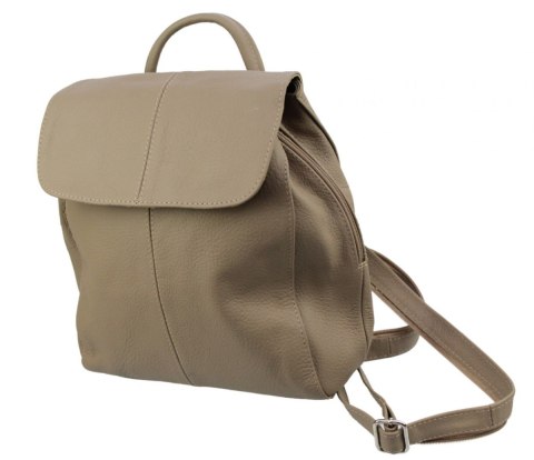 Plecak Skórzany MAGRE (PL) NATALIA Skóra Naturalna Licowa BEŻOWA