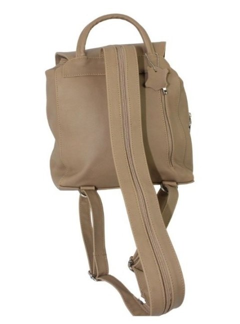 Plecak Skórzany MAGRE (PL) NATALIA Skóra Naturalna Licowa Gładka CAPPUCINO