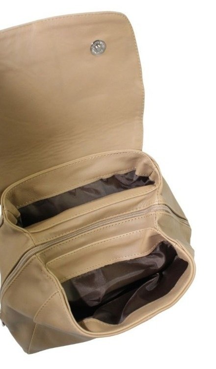 Plecak Skórzany MAGRE (PL) NATALIA Skóra Naturalna Licowa Gładka CAPPUCINO