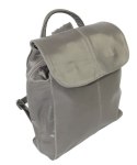 Plecak Skórzany MAGRE (PL) NATALIA Skóra Naturalna Licowa Gładka POPIELATA