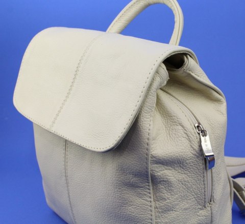 Plecak Skórzany MAGRE (PL) NATALIA Skóra Naturalna Licowa KREMOWA