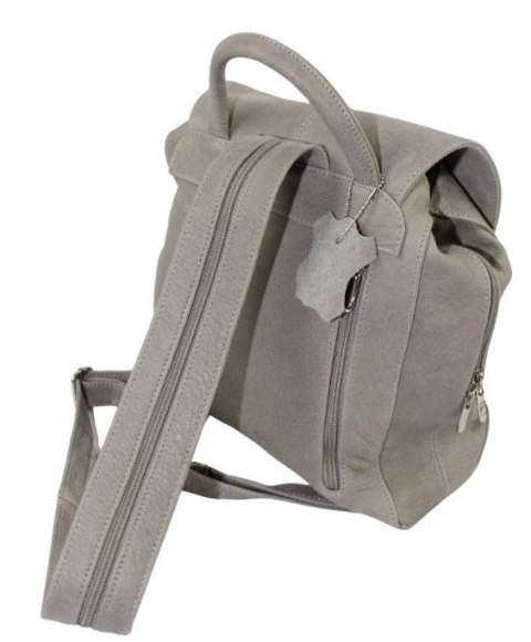 Plecak Skórzany MAGRE (PL) NATALIA Skóra Naturalna Licowa SZARA