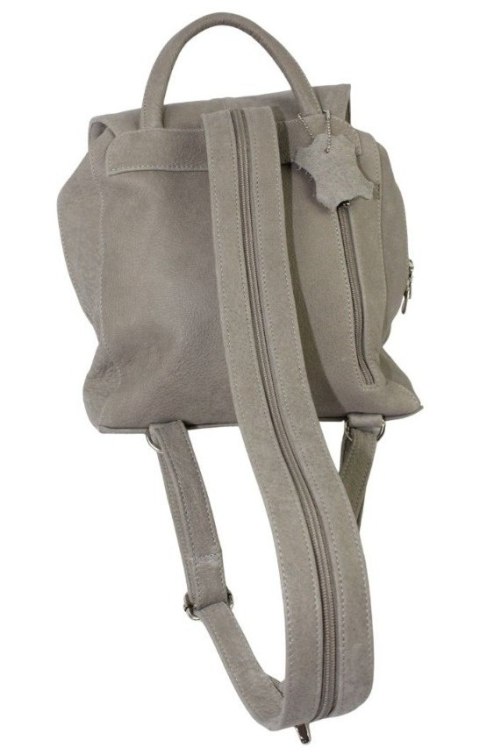 Plecak Skórzany MAGRE (PL) NATALIA Skóra Naturalna Licowa SZARA