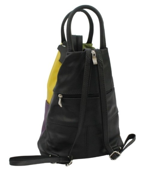 Plecak Skórzany PolskaGalanteria (PL) JOANNA Skóra Naturalna Licowa Gładka TRIO WZÓR 3