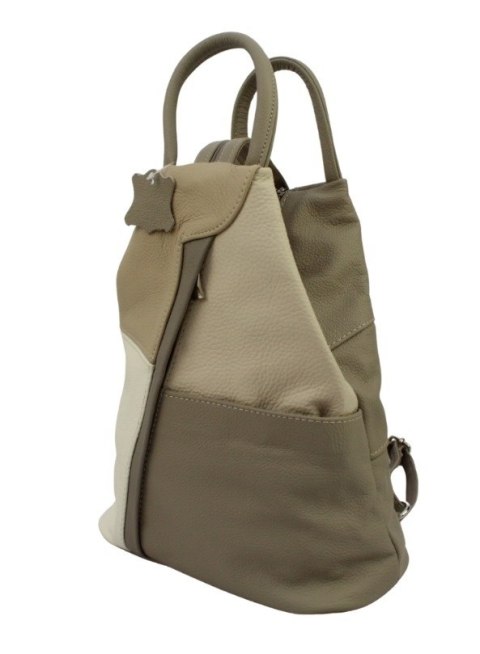 Plecak Skórzany PolskaGalanteria (PL) JOANNA Skóra Naturalna Licowa Gładka TRIO WZÓR 5