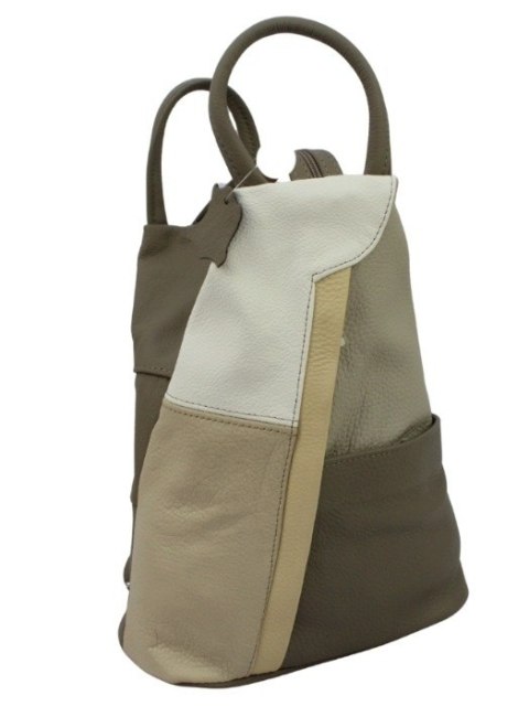 Plecak Skórzany PolskaGalanteria (PL) JOANNA Skóra Naturalna Licowa Gładka TRIO WZÓR 6