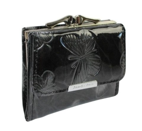 Portfel Damski Skórzany JENNIFER JONES Skóra Licowa Lakierowany Mały Z Klamrą JJ5287-14 9,5 x 8 x 2,5 [cm]