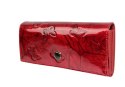 Portfel Damski Skórzany Peterson Długi Suwak Wewnątrz Skóra Naturalna Lakierowana PTN 72037 CZERWONY 18,5 x 9 x 3,5 [cm]
