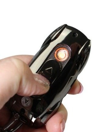 Praktyczna Elektryczna Zapalniczka Plazmowa USB Z Kablem Mikro USB Podświetlana BRELOK Do Kluczyków Samochodowych BMW CZARNA