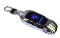 Praktyczna Elektryczna Zapalniczka Plazmowa USB Z Kablem Mikro USB Podświetlana BRELOK Do Kluczyków Samochodowych BMW SREBRNA