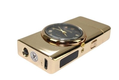 Praktyczna Elektryczna Zapalniczka Plazmowa Z Zegarkiem Ekskluzywne Pudełko