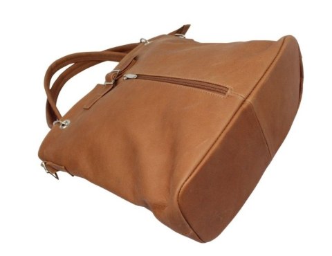 Torebka Skórzana MAGRE (PL) ELA BIS Skóra Naturalna Gładka BRĄZOWA