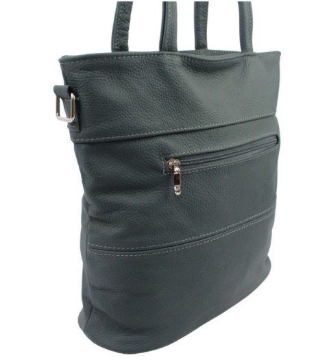 Torebka Skórzana MAGRE (PL) LENA Skóra Naturalna GRANATOWA