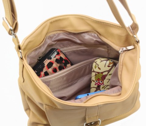 Torebka Skórzana MAGRE (PL) ROMA CIEMNA KREMOWA