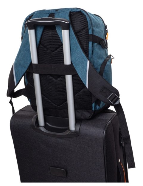 Wytrzymały Plecak Podróżny RGL PL01 CZARNO SZARY 40 x 30 x 20 [cm] 24 Litry do samolotu WIZZAIR