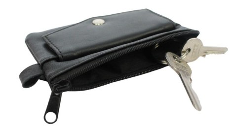 Etui Na Klucze Skórzane Polska Galanteria (PL) KC-01 Skóra Naturalna Kluczówka Duża Na Jeden Komplet Kluczy 12,5 x 10 x 1,5 [cm]