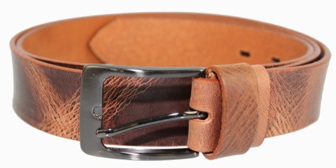Pasek Męski Skórzany BETLEWSKI (PL) Skóra Naturalna Licowa EXTRA Gładki 35 mm CAMEL