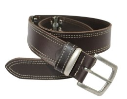 Pasek Skórzany HADA (PL) Skóra Licowa EXTRA VINTAGE MISSISSIPI BLUES 40 mm CZEKOLADOWY 