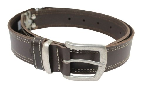 Pasek Skórzany HADA (PL) Skóra Licowa EXTRA VINTAGE MISSISSIPI BLUES 40 mm CZEKOLADOWY 