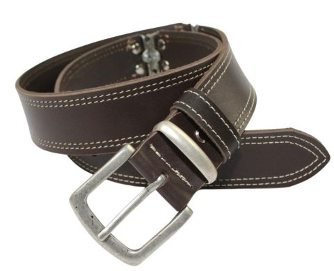 Pasek Skórzany HADA (PL) Skóra Licowa EXTRA VINTAGE MISSISSIPI BLUES 40 mm CZEKOLADOWY 