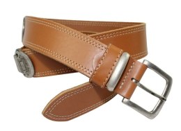 Pasek Skórzany HADA (PL) Skóra Licowa EXTRA VINTAGE MISSISSIPI BLUES 40 mm TOFFI