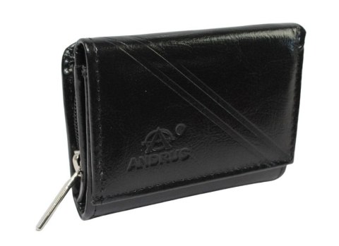 Portfel Damski ANDRUS (PL) Suwak Skóra Naturalna RFID 11 x 8,5 x 3,5 [cm]