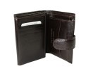 Portfel Męski Skórzany Z.RICARDO(PL) Skóra Licowa Duży Pionowy Z Zapinką Dwa Skrzydełka Duża Kieszeń Na Bilon ZR55A