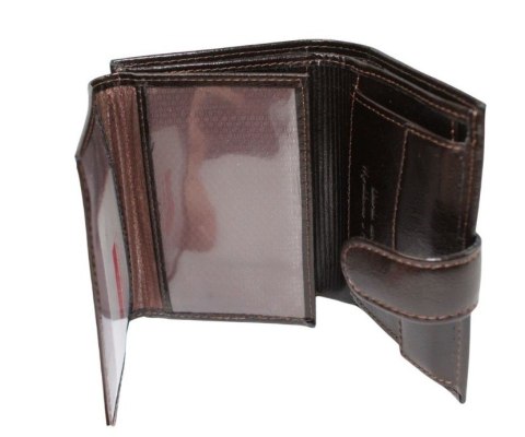 Portfel Męski Skórzany Z.RICARDO(PL) Skóra Licowa Duży Pionowy Z Zapinką Dwa Skrzydełka Duża Kieszeń Na Bilon ZR55A