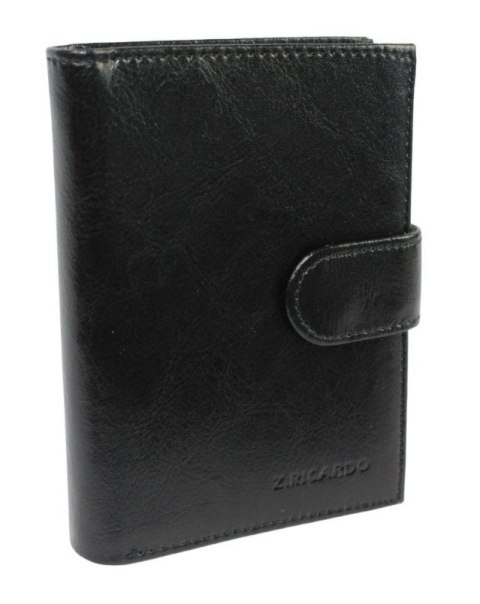 Portfel Męski Skórzany Z.RICARDO(PL) Skóra Licowa Duży Pionowy Z Zapinką Dwa Skrzydełka Duża Kieszeń Na Bilon ZR55A