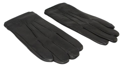 Rękawiczki Męskie PolskaGalanteria Ocieplane Z Ciemnym Ściągaczem Ze Skóry Renifera Rozmiar 12 CZARNE