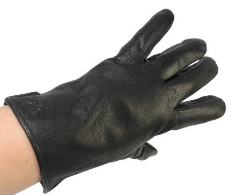 Rękawiczki Męskie PolskaGalanteria Ocieplane Ze Skóry Renifera Rozmiar 10 1/2 GŁADKIE CZARNE