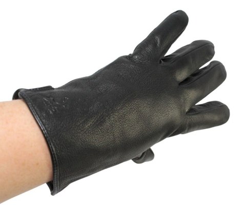 Rękawiczki Męskie PolskaGalanteria Ocieplane Ze Skóry Renifera Rozmiar 10 1/2 GŁADKIE CZARNE