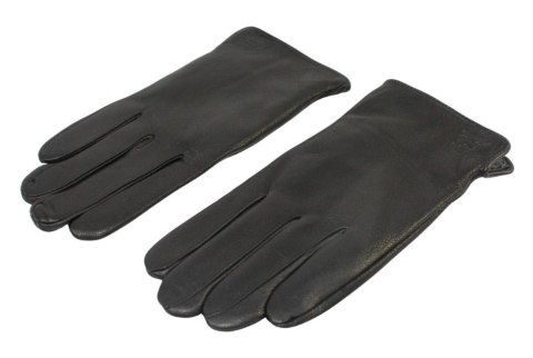 Rękawiczki Męskie PolskaGalanteria Ocieplane Ze Skóry Renifera Rozmiar 10 1/2 GŁADKIE CZARNE