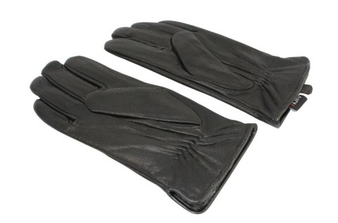 Rękawiczki Męskie PolskaGalanteria Ocieplane Ze Skóry Renifera Rozmiar 10 1/2 GŁADKIE CZARNE