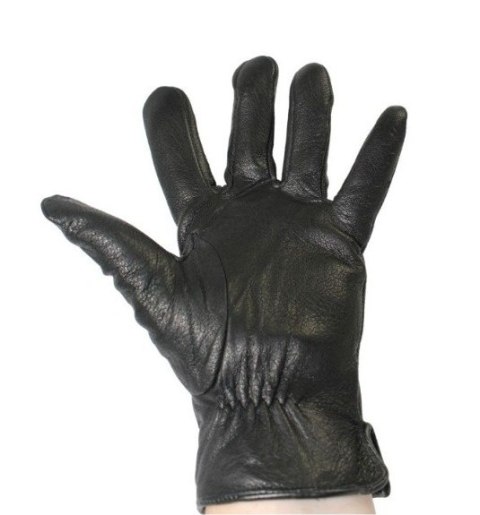 Rękawiczki Męskie PolskaGalanteria Ocieplane Ze Skóry Renifera Rozmiar 10 1/2 GŁADKIE CZARNE